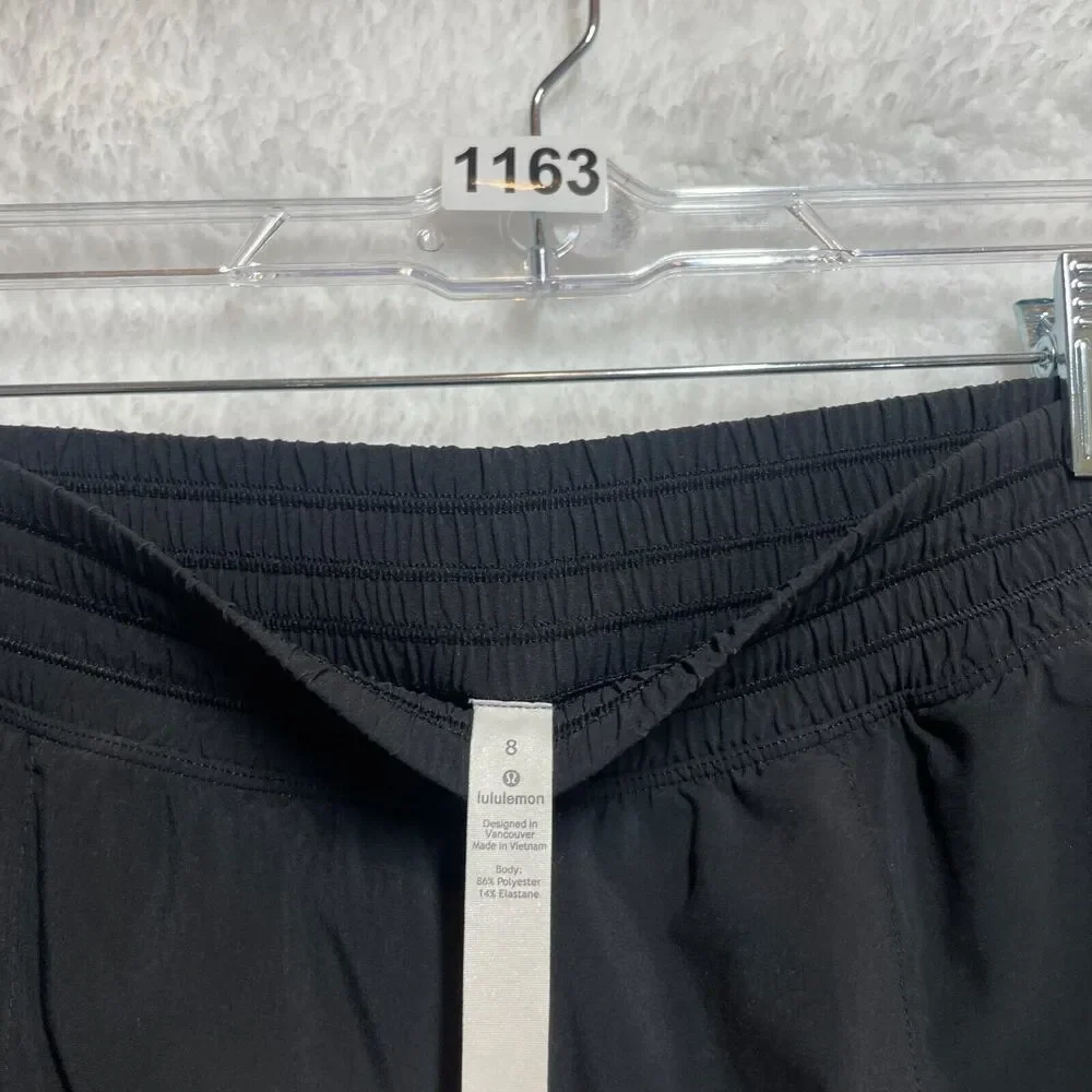 Lululemon Wanderer Culotte Wide Leg Pants 8 Black Pockets Swift Lightweight - Picture 3 of 14